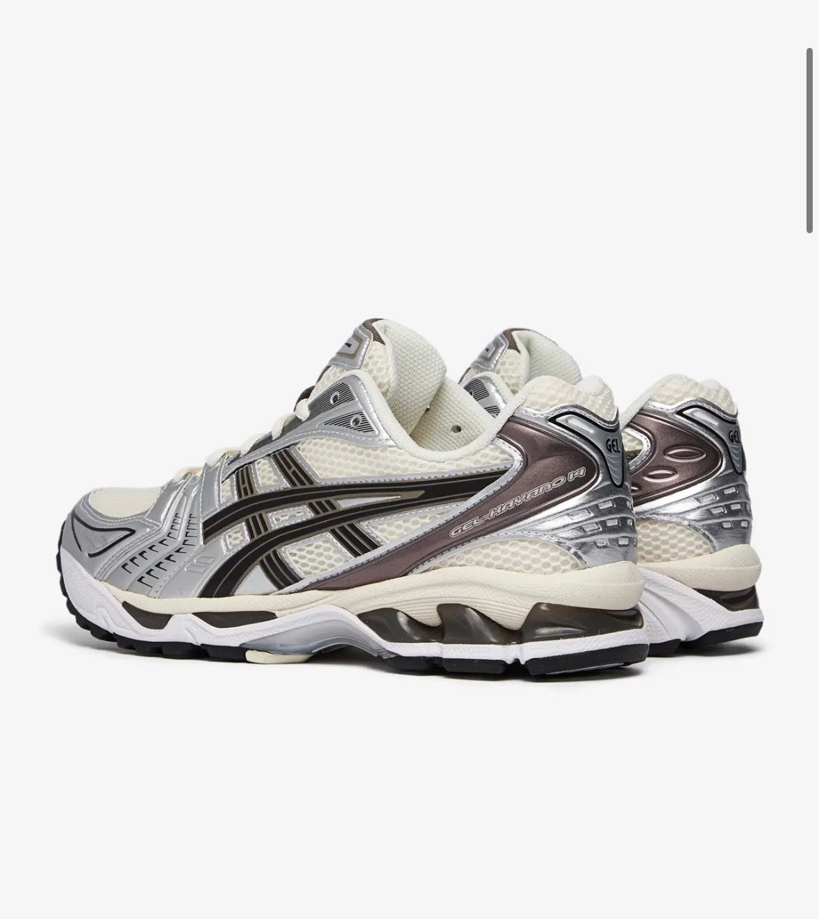 ASICS - kayano 14 - cream black metallic
