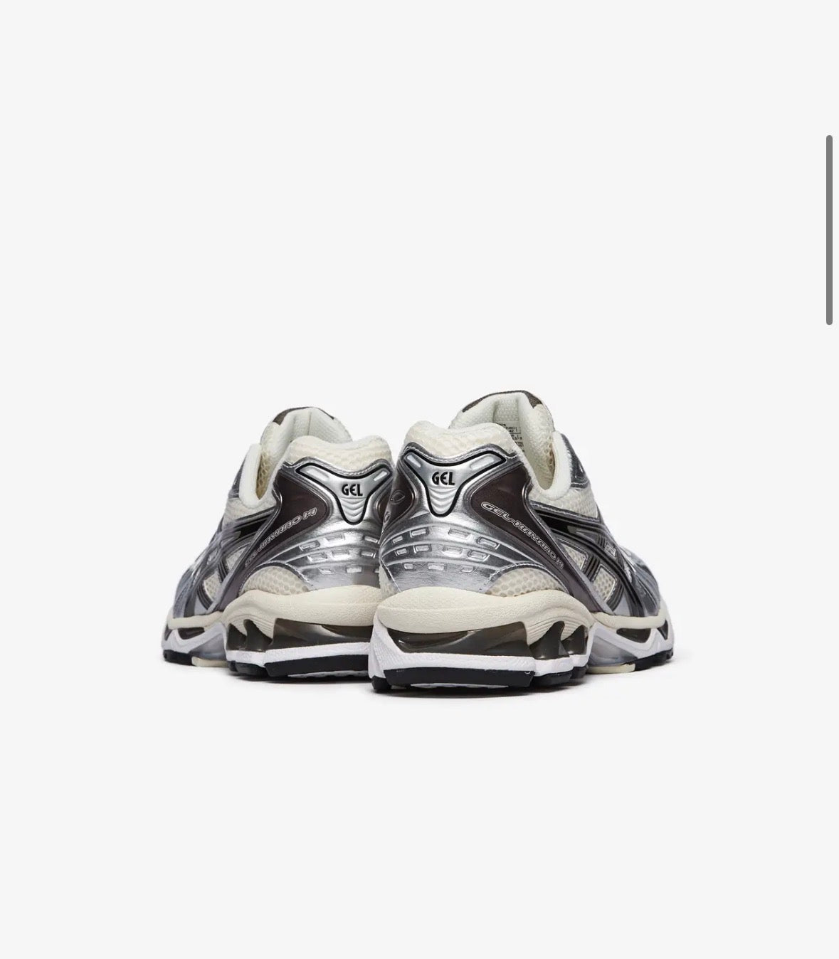 ASICS - kayano 14 - cream black metallic
